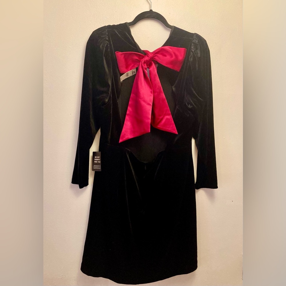 Retro Velvet Dress by Express sz XL